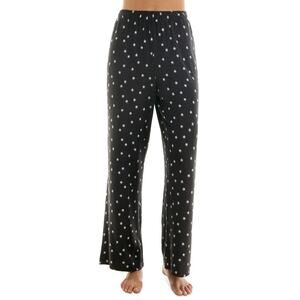 Roudelain Women's Fleece Pajama Pants Black Size M 0793